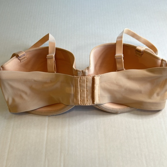 3/$25 Auden Lightly Lined Strap/Strapless Underwire Tan Bra. Size 40D - Picture 2 of 7
